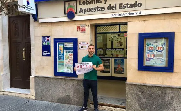 Administración de lotería de la calle Francisco Pizarro de Badajoz.