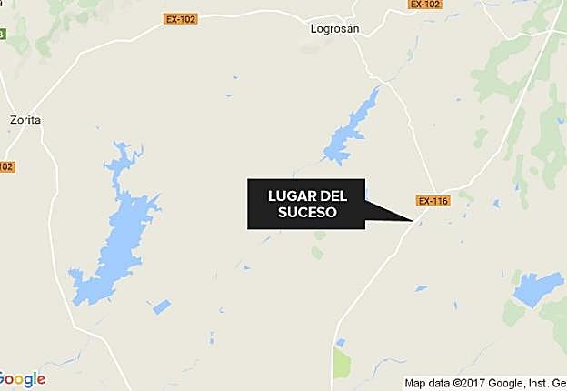 Herido grave un hombre en una finca de Logrosán tras pasarle un coche por encima