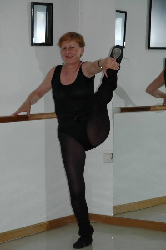 Françoise, en una clase de danza.