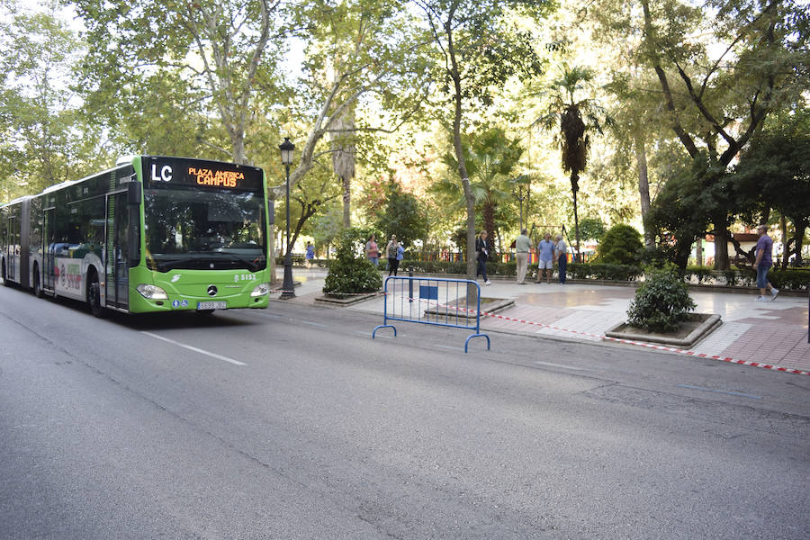 No se puede circular entre las 9.15 y las 14 horas ni por Gómez Becerra ni por la avenida de España en el sentido de bajada