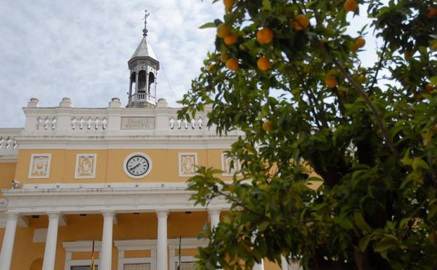 Fachada del Ayuntamiento de Badajoz.