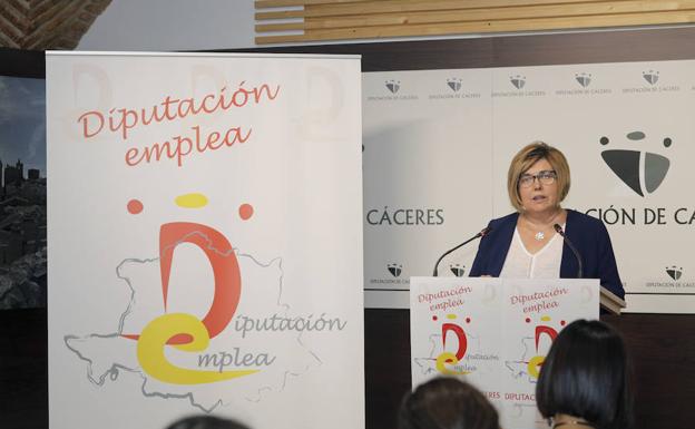 Rosario Cordero, presidenta de la Diputación de Cáceres