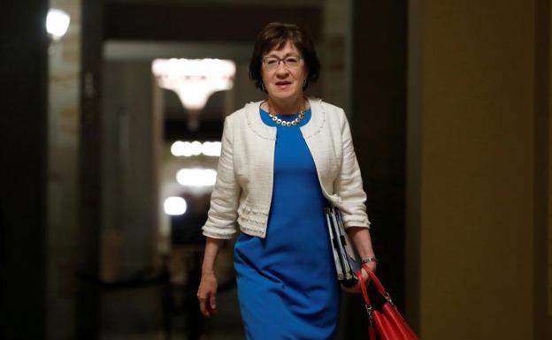 La senadora Susan Collins.