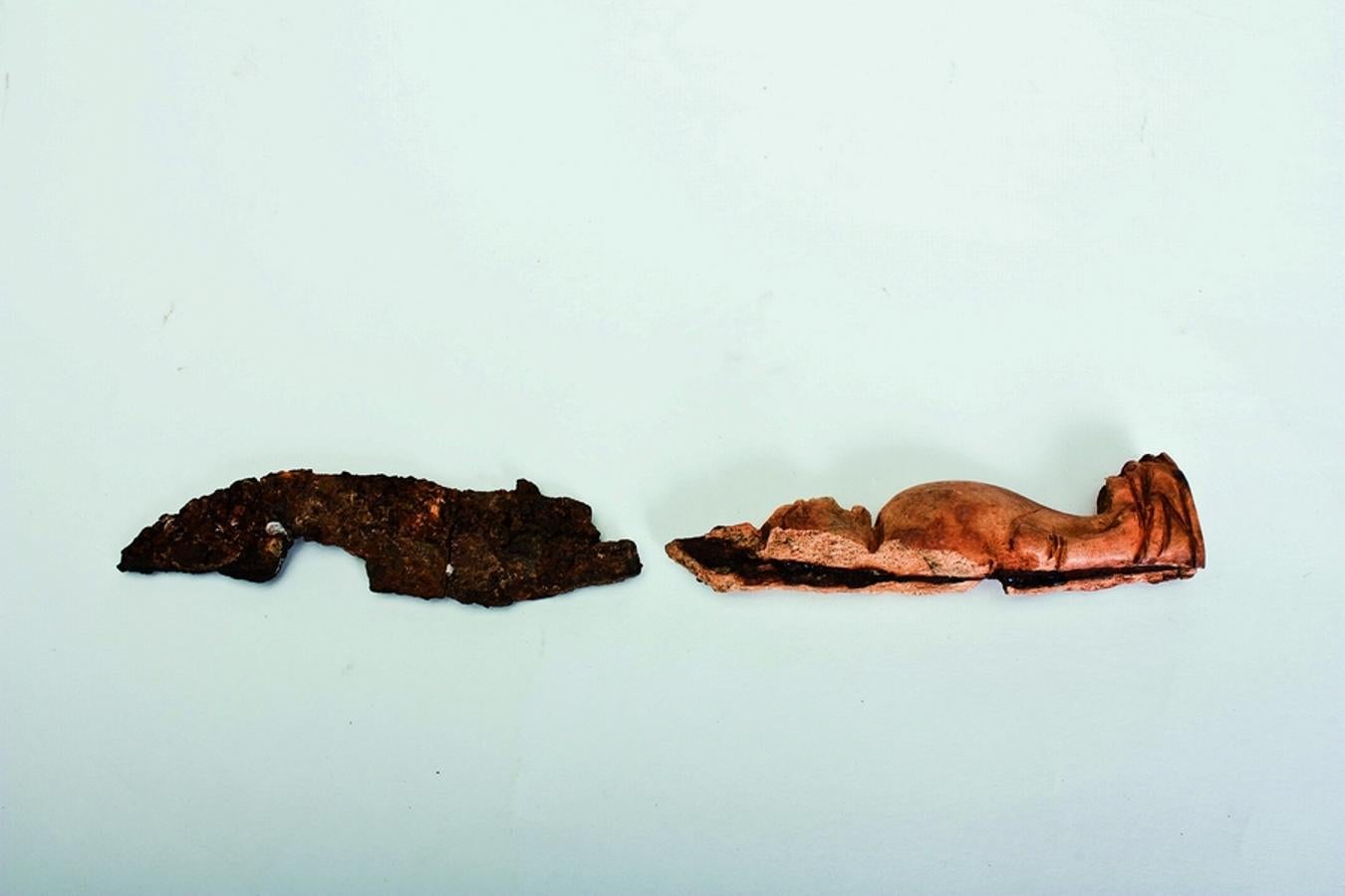 Conjunto estuche médico. I d. C. Bronce, hierro y hueso. Hallado en 1934 – 2000, solar de la antigua Campsa (Mérida). Museo Nacional de Arte Romano, Mérida