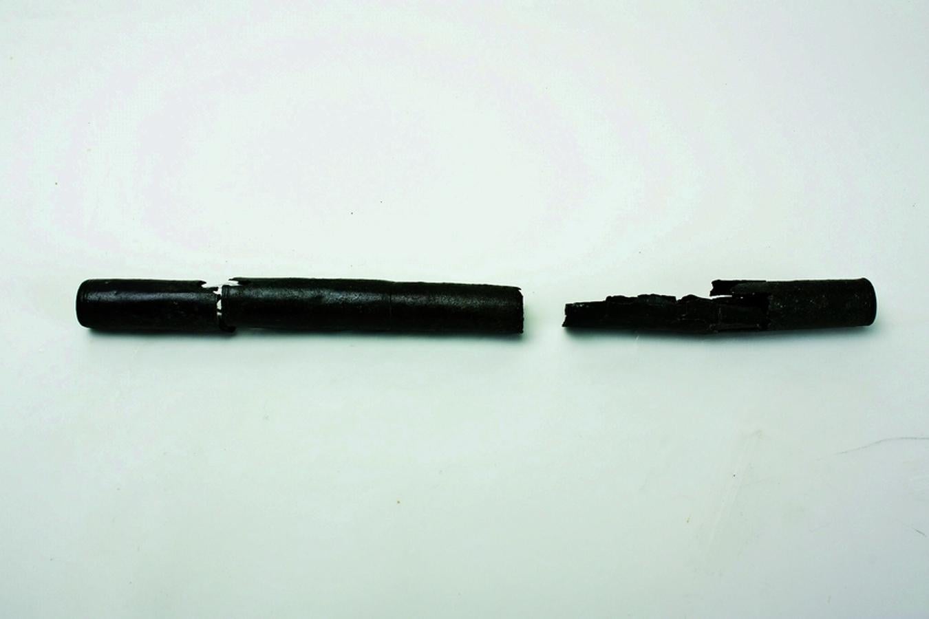 Conjunto estuche médico. I d. C. Bronce, hierro y hueso. Hallado en 1934 – 2000, solar de la antigua Campsa (Mérida). Museo Nacional de Arte Romano, Mérida