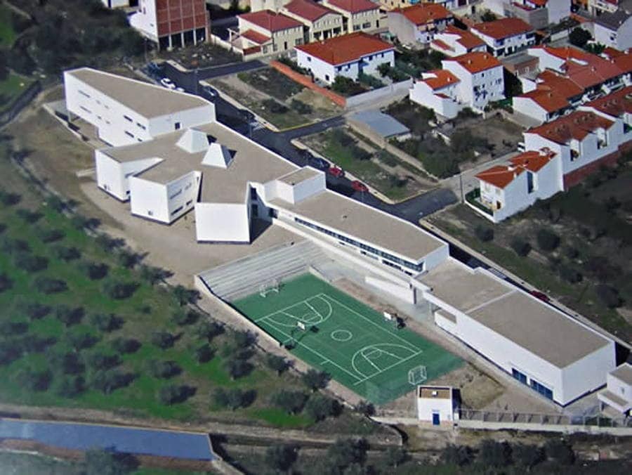 Vista aérea del IES Vía Dalmacia de Torrejoncillo:: HOY