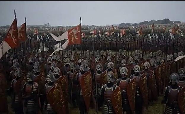 Imagen. Imágenes del rodaje en tierra extremeña de la superproducción de HBO.