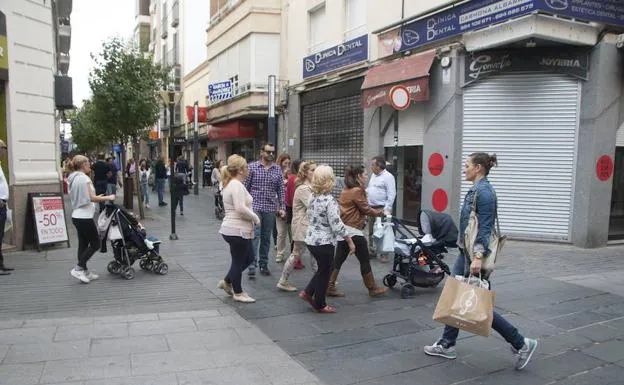 Imagen de archivo de la calle Menacho en Badajoz.