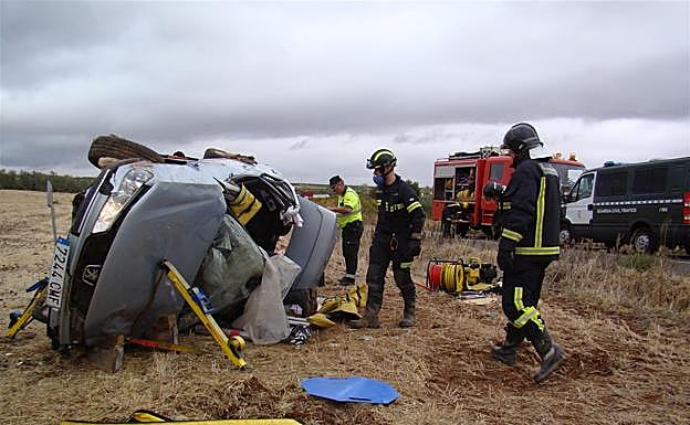 El accidente ha tenido lugar en el kilómetro 7 de la carretera Ba-120.