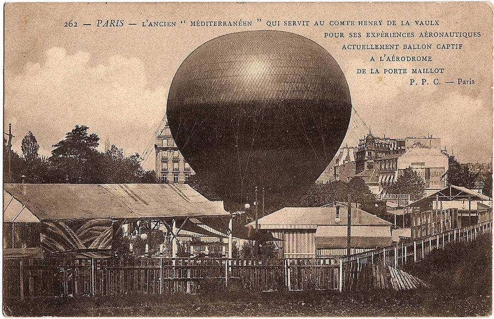 10-El globo 'Mediterráneo' del conde Henry de La Vaulx con el que intentó salir de París para llegar a África