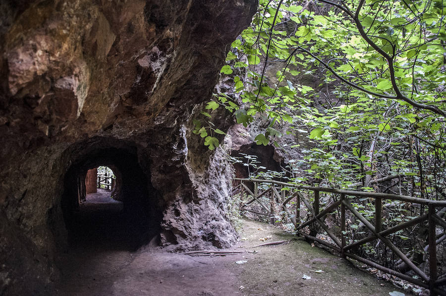 Un tramo del nivel 2 de la mina de La Jayona. 