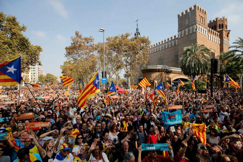 En el momento en el que se comunicaba la decisión del Parlament, la alegría y la emoción ha estallado en la plaza Sant Jaume