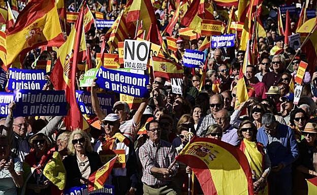 Manifestantes en Colón.