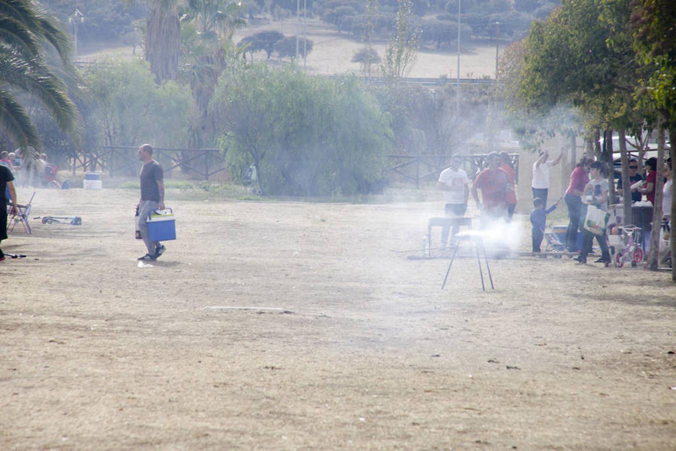 Este año el parque presentaba un estado de limpieza general al no haberse celebrado botellón el día anterior