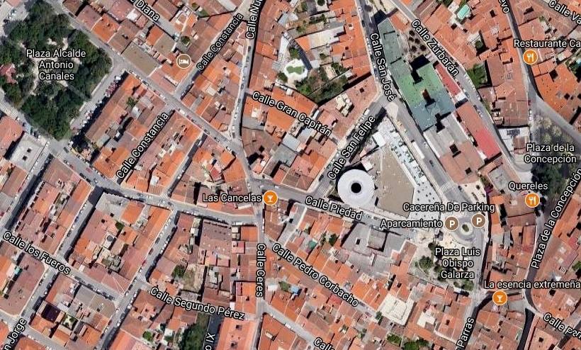 8-En los sesenta las casas de citas estaban en las calles Ceres, Gran Capitán y San Felipe. (google maps)