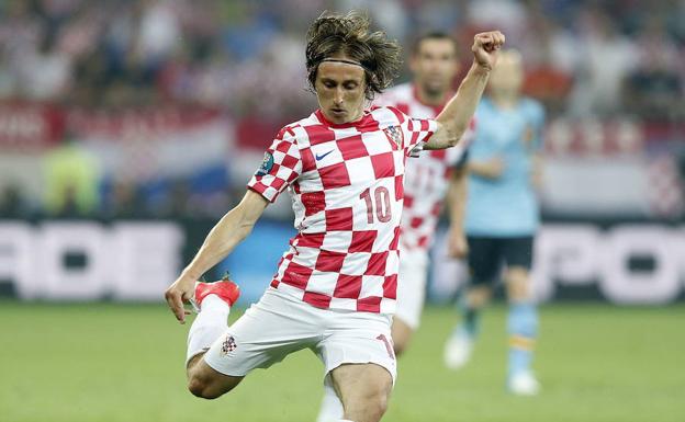 Luka Modric, con la selección de Croacia. 