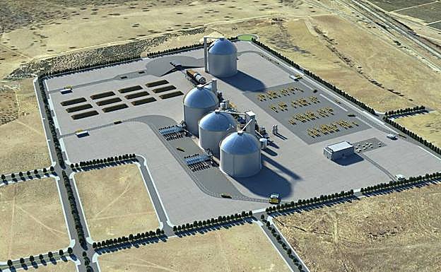 Recreación en tres dimensiones de las instalaciones de la planta azucarer