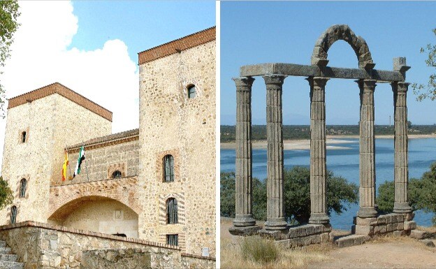 Durante la época se reconstruyó el palacio que alberga el Museo Arqueológico de Badajoz:: HOY