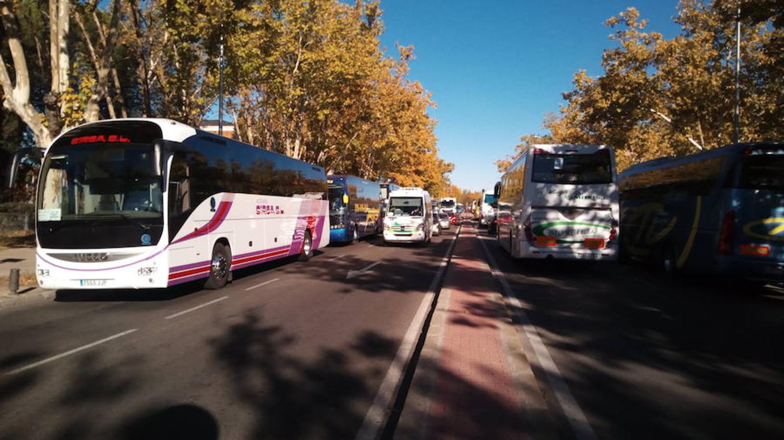 320 autobuses llenos de extremeños han hecho el recorrido hasta Madrid | En un tren viajó la comitiva formada por políticos de todos los partidos con representación en la Asamblea y responsables de asociaciones y organizaciones que firmaron el Pacto del Tren 