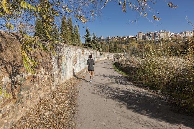 Hinche. En la imagen, camino de Hinche, que bordea parte del Parque del Príncipe, con una longitud de 546 metros. :: jorge rey