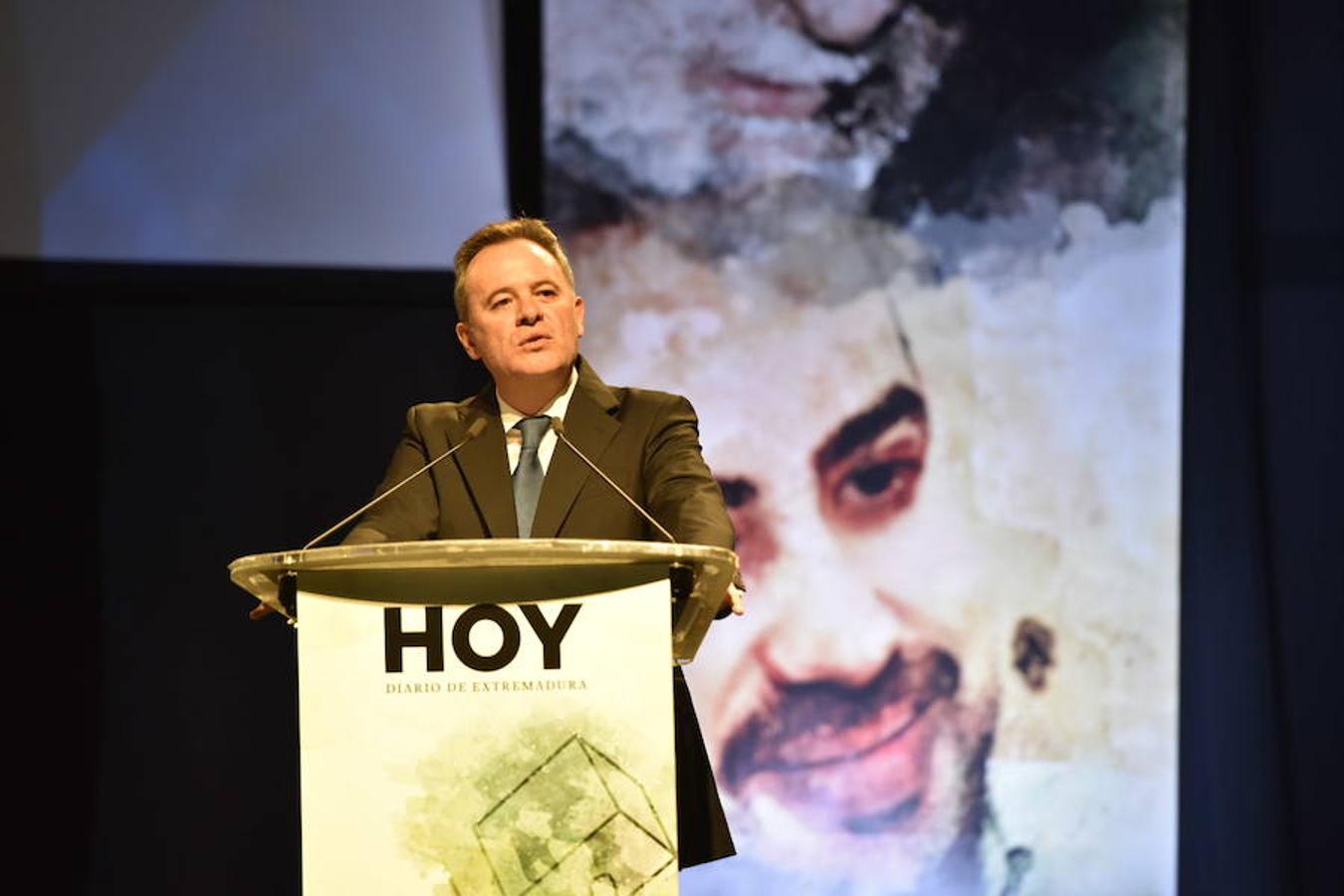 Ángel Ortiz, director del diario HOY, durante su intervención.