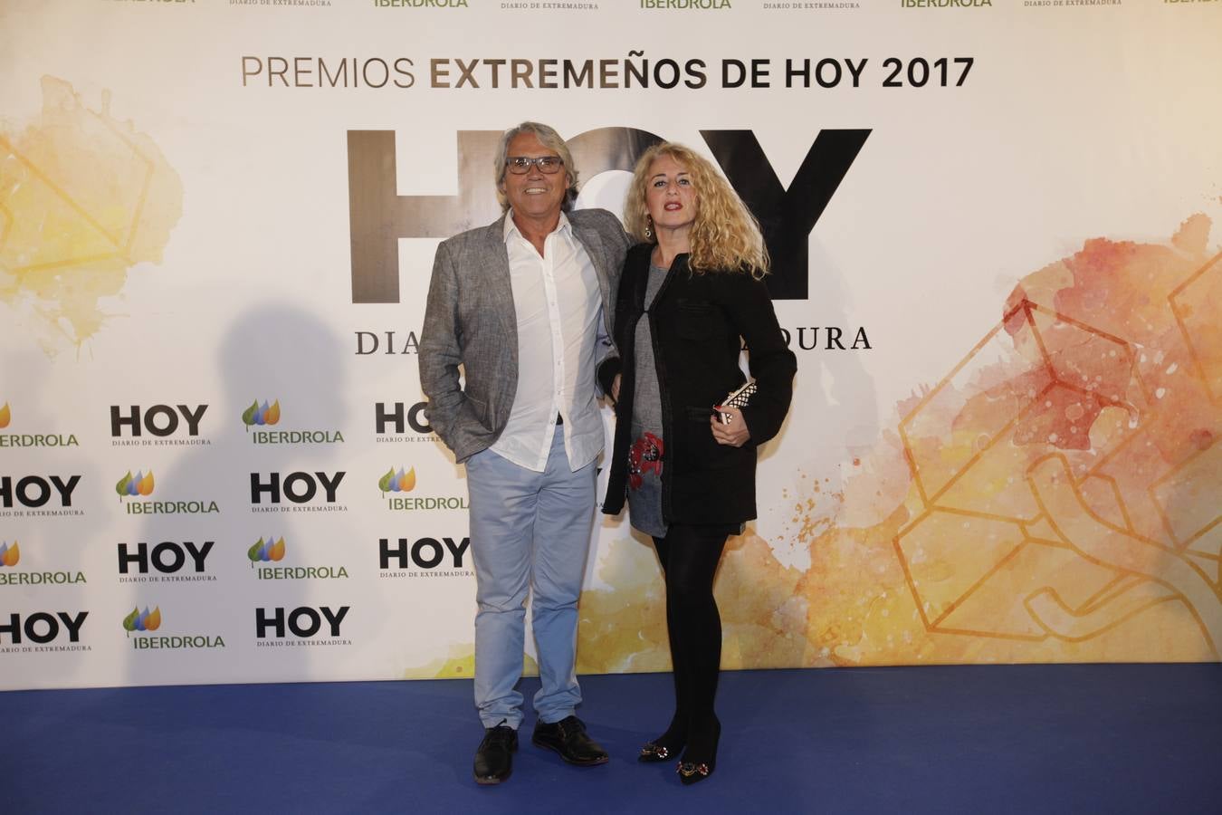 Los invitados que asistieron a la gala de Extremeños de HOY, posaron en el photocall 