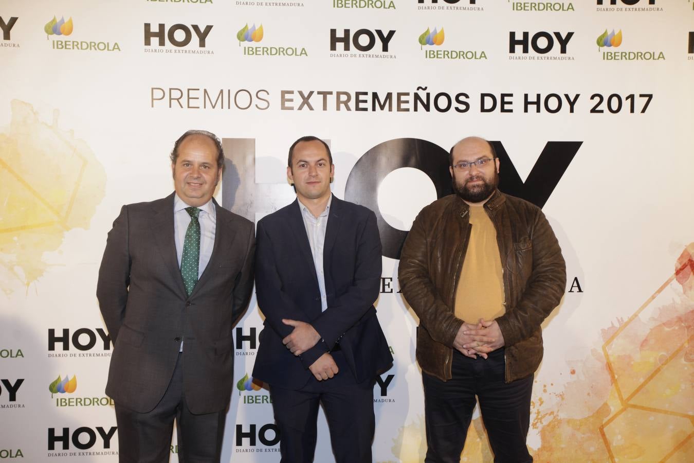 Los invitados que asistieron a la gala de Extremeños de HOY, posaron en el photocall 