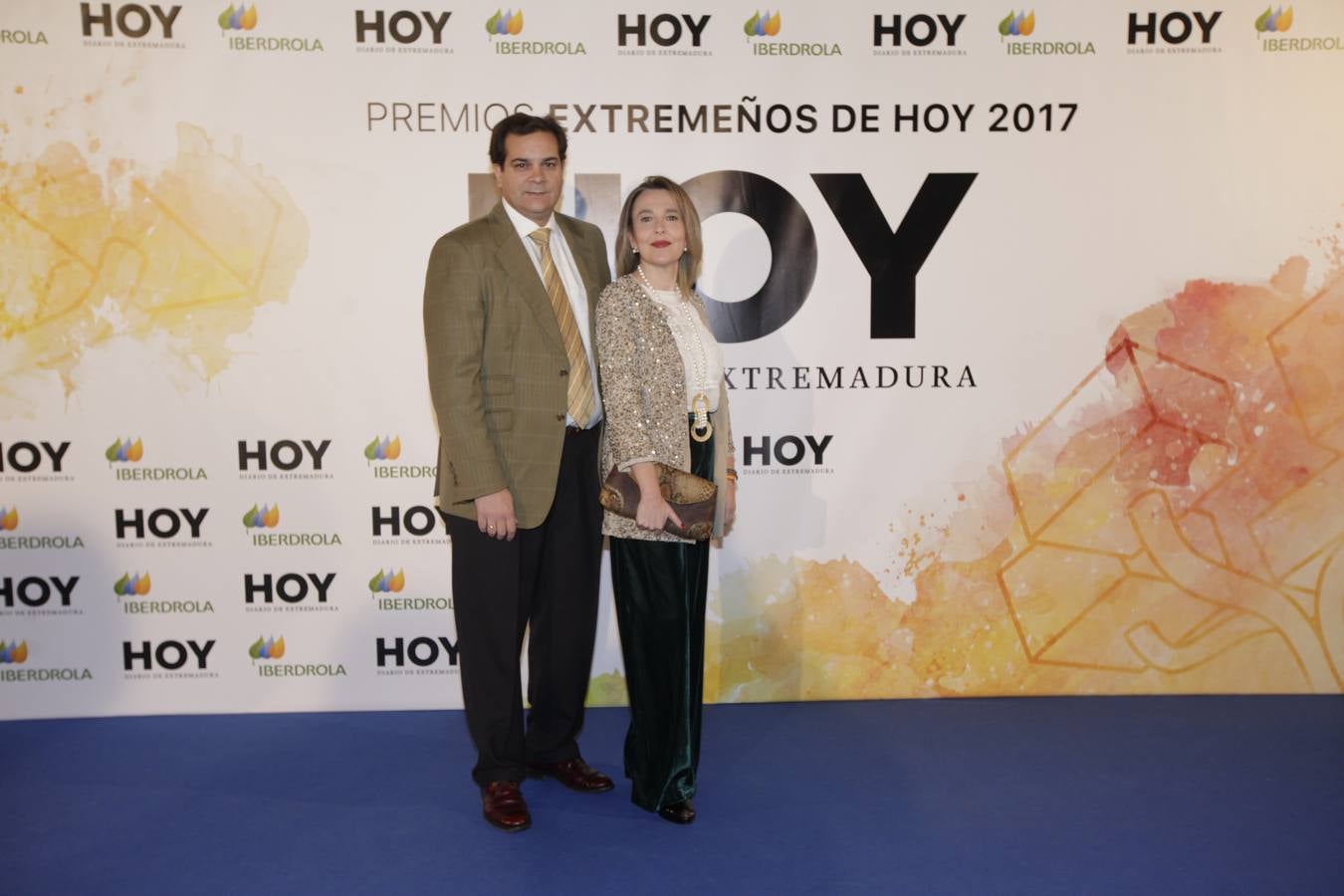 Los invitados que asistieron a la gala de Extremeños de HOY, posaron en el photocall 