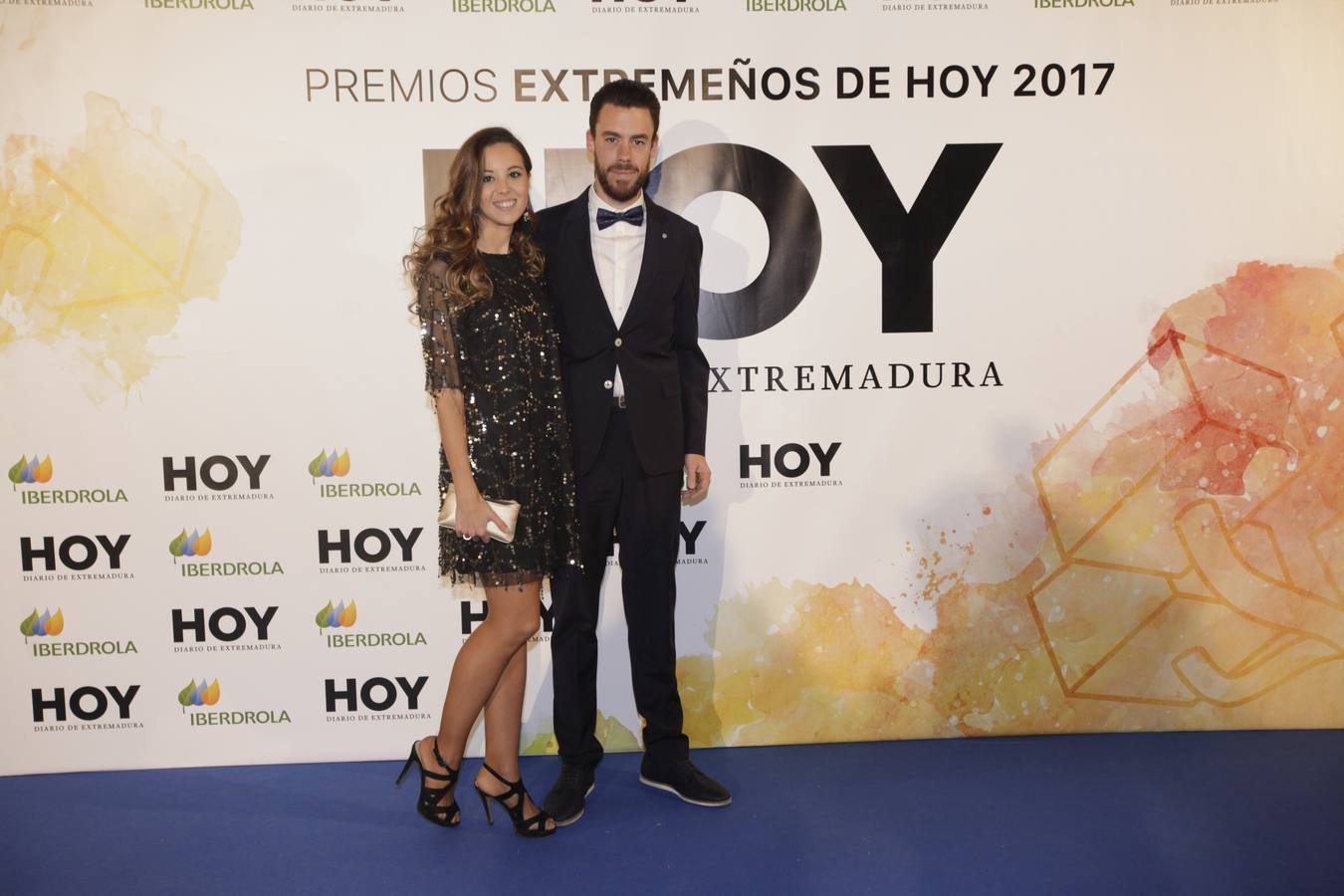 Los invitados que asistieron a la gala de Extremeños de HOY, posaron en el photocall 