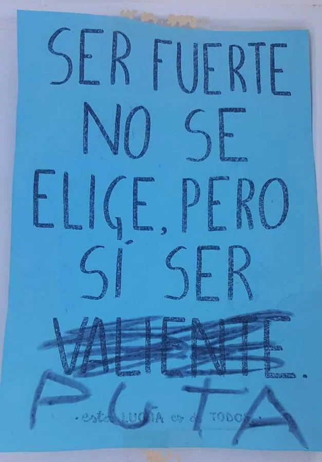 La Concejalía de Servicios Sociales, Igualdad y Participación de Orellana la Vieja denuncia en sus redes sociales las pintadas anónimas realizadas en unos carteles para apoyar el día contra la violencia machista.