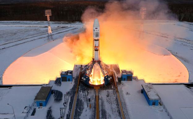 Lanzamiento de un cohete desde Vostochni.
