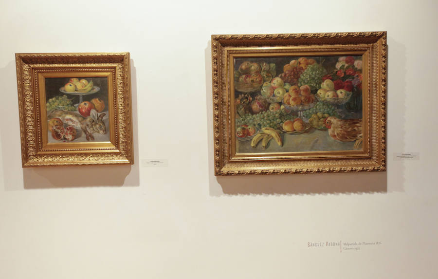 Pertenecen a la Fundación Caja Extremadura y se trata de obras de Bermudo, Sánchez-Varona o Hermoso, entre otros