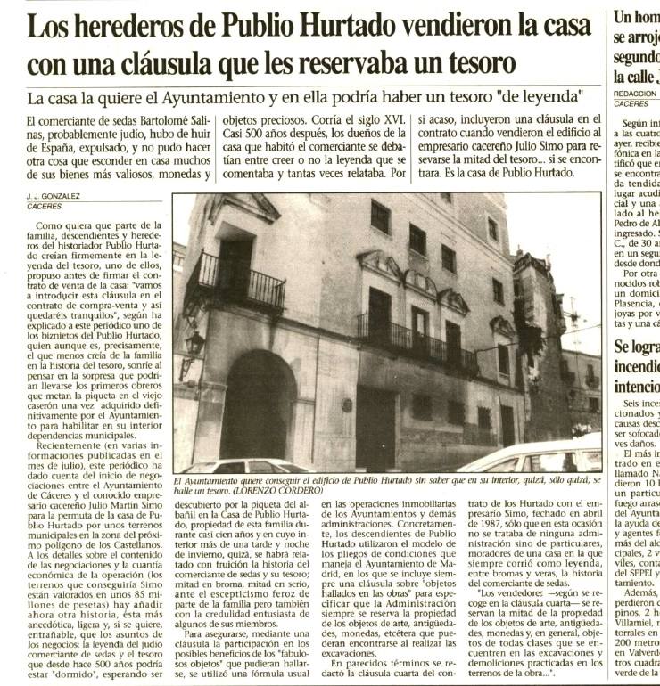 13-Noticia del Diario HOY del 3 de agosto de 1990