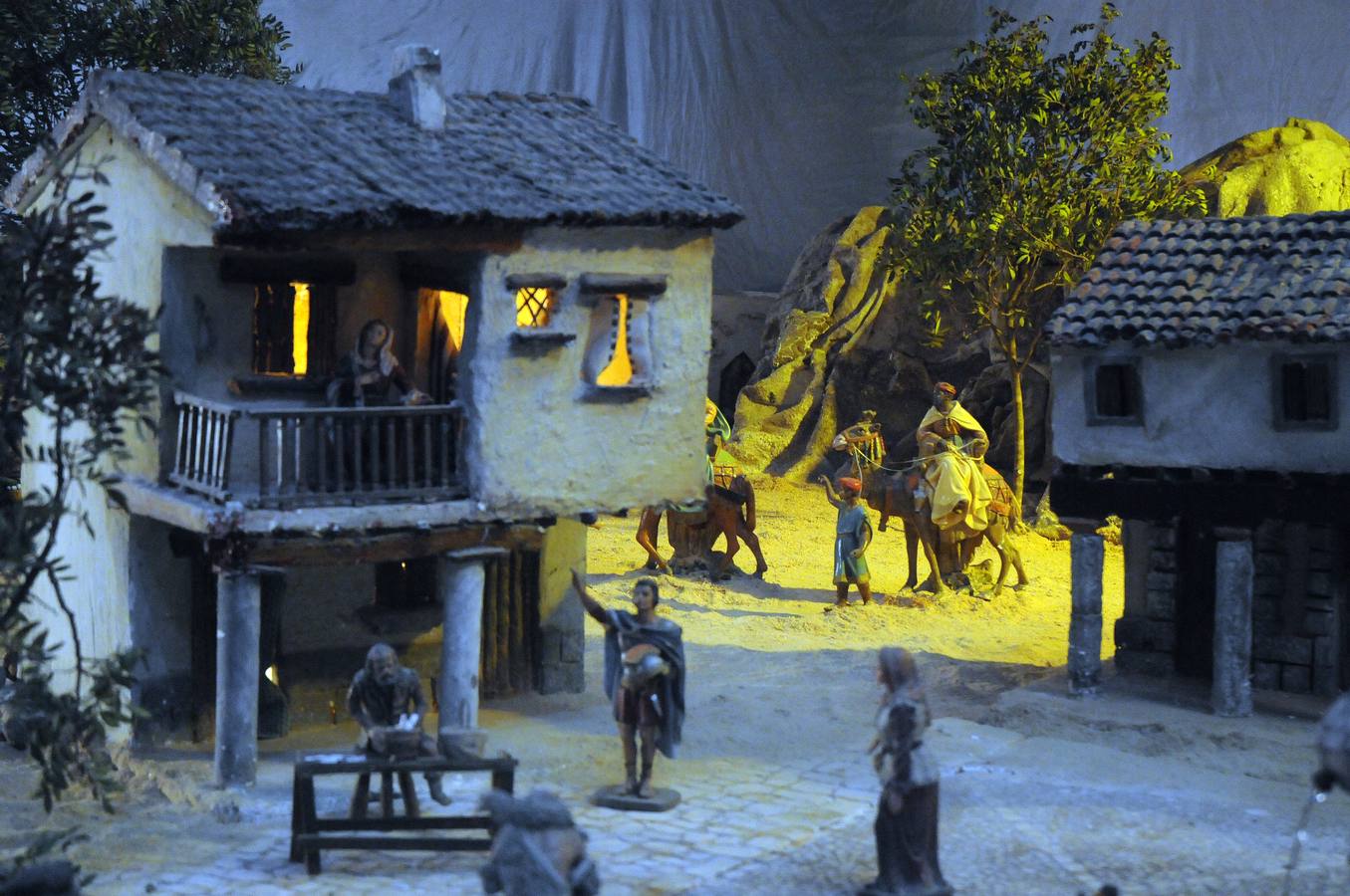 el Belén de la Asociacion de Belenistas se puede visitar en el Centro Cultural Alcazaba (Mérida)