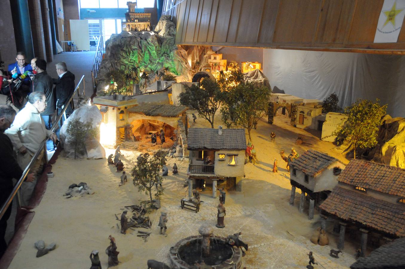 el Belén de la Asociacion de Belenistas se puede visitar en el Centro Cultural Alcazaba (Mérida)