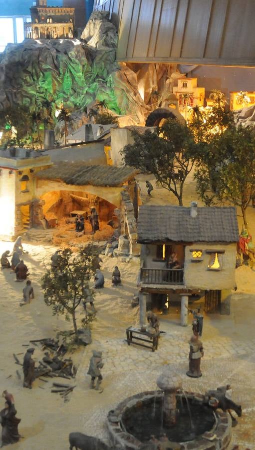 el Belén de la Asociacion de Belenistas se puede visitar en el Centro Cultural Alcazaba (Mérida)