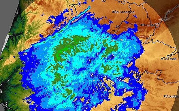 Paso de la borrasca 'Ana' sobre Extremadura.