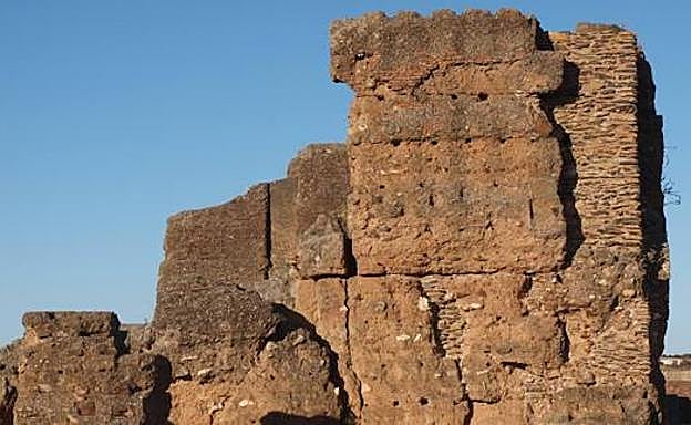 Restos del Castillo de Villanueva del Fresno. 