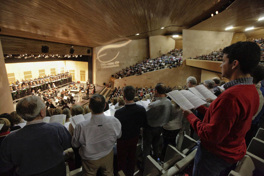240 cantantes aficionados de ocho coros de la región colaboran en la interpretación de 'El Mesías' de Hendel en Cáceres