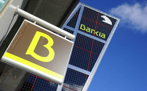 Vista exterior de la sede de Bankia, en Madrid.