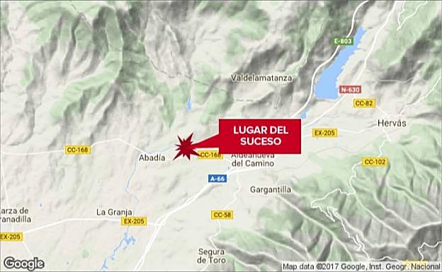 Herido un joven de 21 años en un accidente cerca de Abadía