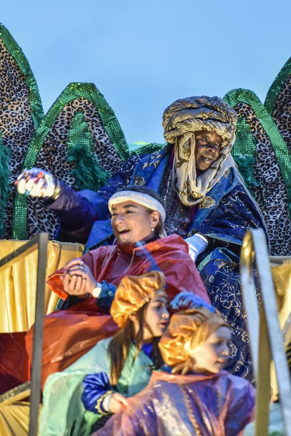 Baltasar en su carroza de Badajoz.