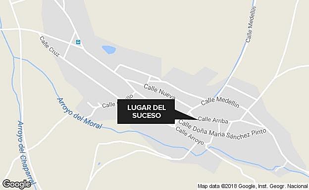 Herida con quemaduras de segundo grado en un accidente con un brasero en Manchita