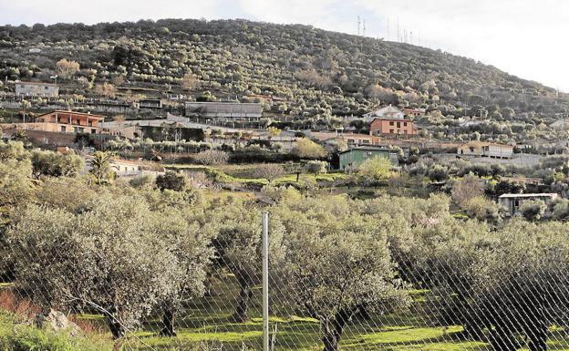 Zona de la sierra donde están las casas de la investigación del caso Santa Bárbara