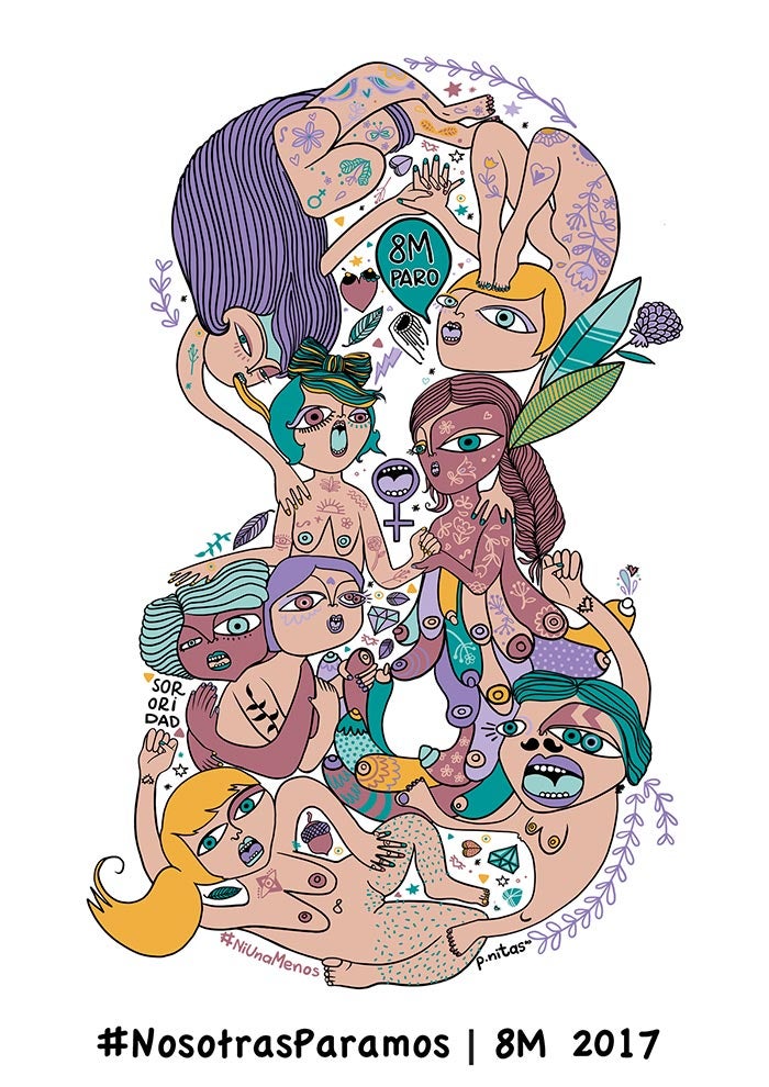 Inma Ramos (Plasencia, 1981) es una 'artivista' que destaca por sus coloridos y reivindicativos dibujos