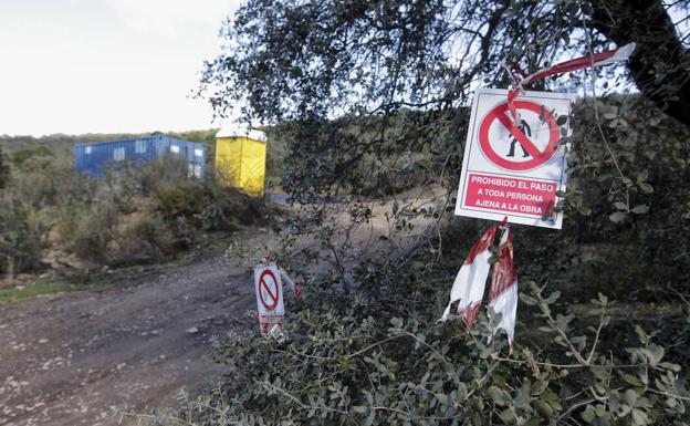 Zona de Valdeflores en que Tecnología Extremeña del Litio realiza sus trabajos. :: l. cordero