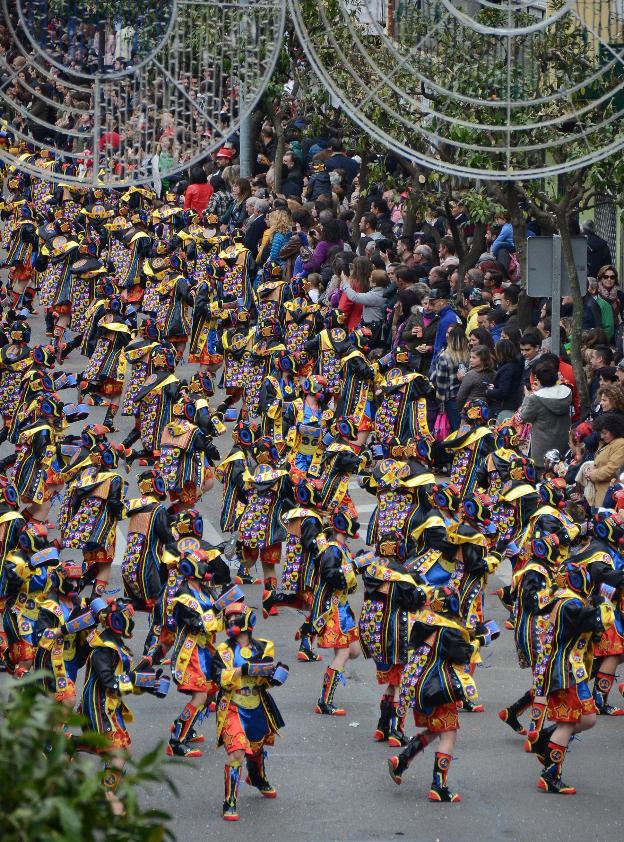 La Kochera durante el desfile de 2017. :: hoy