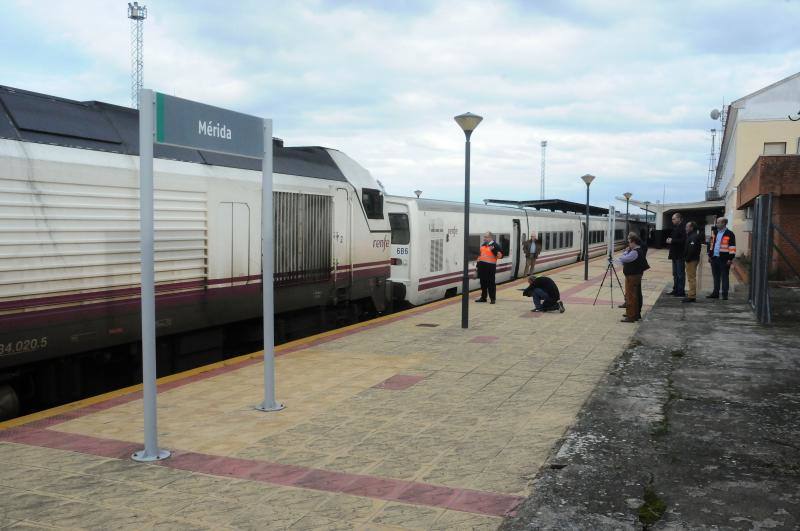 Renfe ha estado probando el convoy que regresa a Extremadura tras su desaparición en 2010