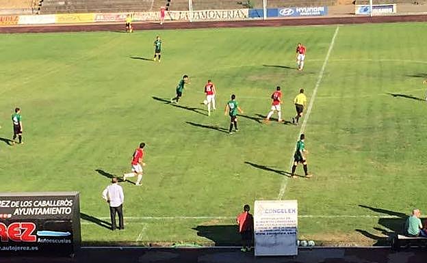 Imagen del partido de Copa Federación disputado en Jerez en 21 de agosto de 2016
