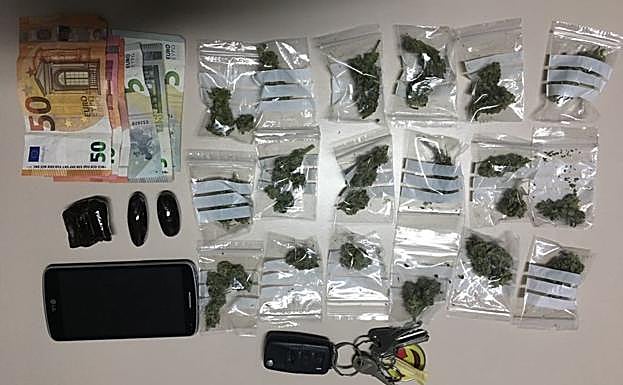 Material interceptado.